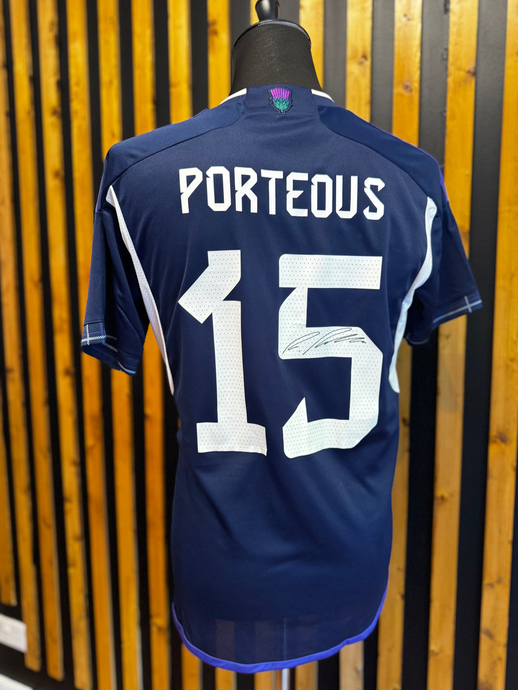 Ryan Porteous Signed 2022/23 Scotland Strip