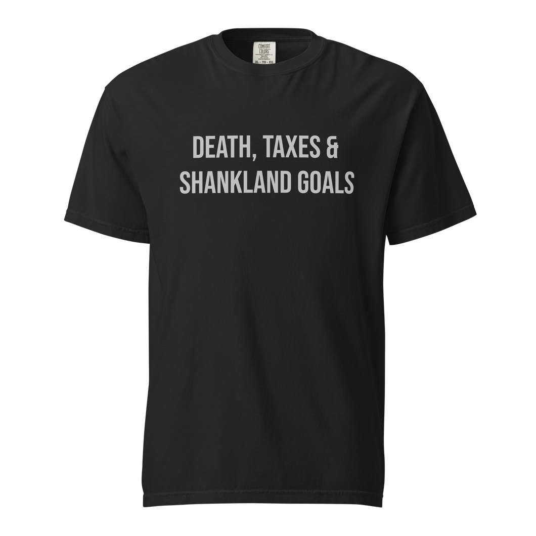 Death, Taxes & Shankland Goals Adult Unisex T-Shirt