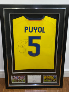 Framed & Signed Puyol Strip